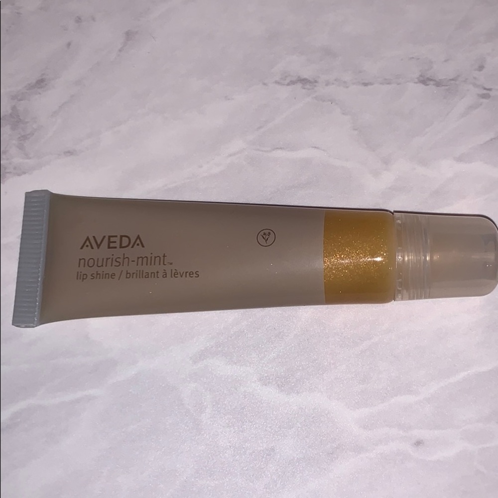 💚Aveda nourish-mint lip shine in Golden Prism 💖